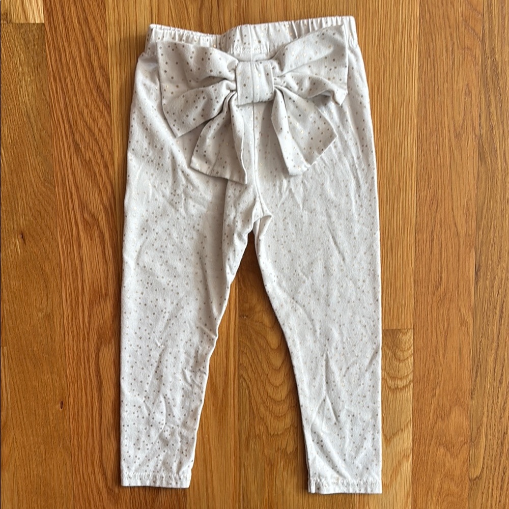 18M Cat & Jack Bow Leggings